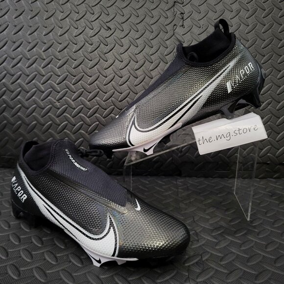 Nike Vapor Edge Pro 360 Black/White Football Cleats AO8277-001 Men's Sz 12.5